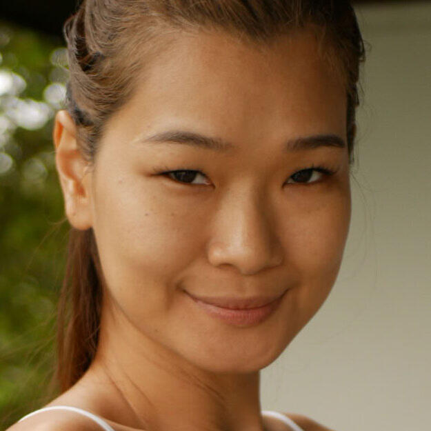 Tickypose , swimwear, travel, and quiet smiles.